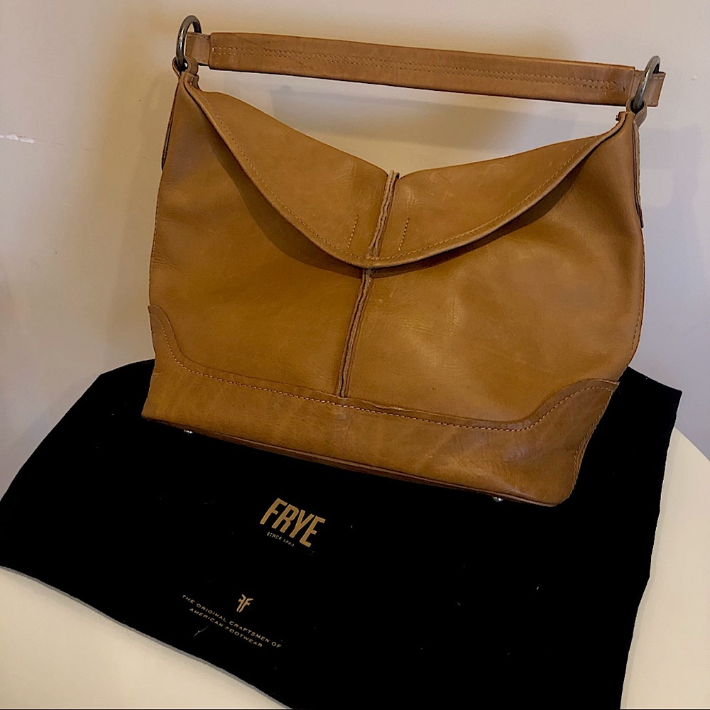 New leather handbag FRYE  with shoulder strap never used.